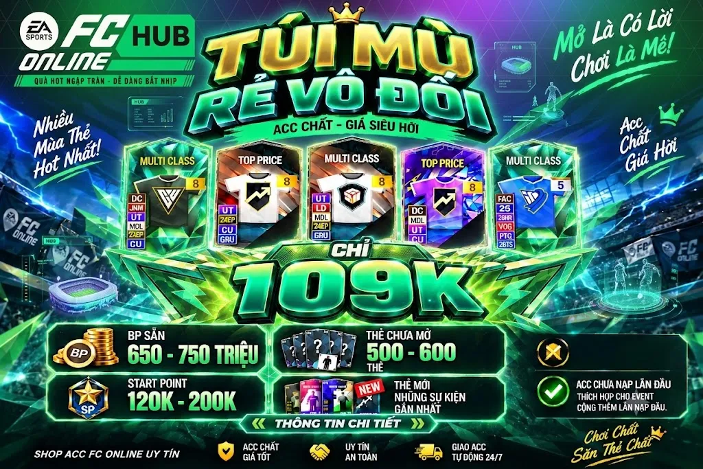MỞ THẺ 109K